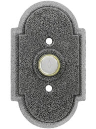 Wrought Steel Colonial Style Buzzer Button in Antique Steel.